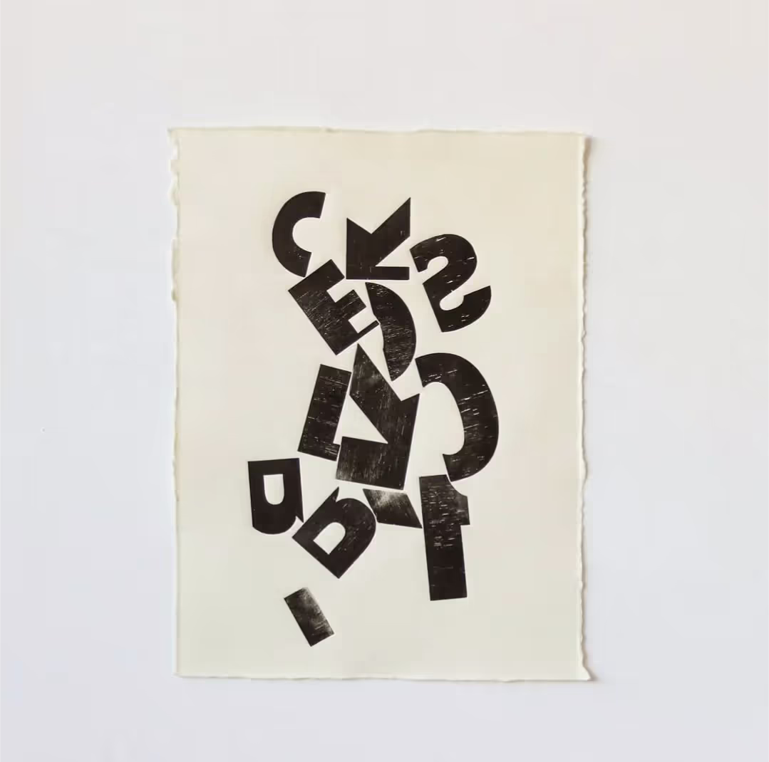 Printmaking workshop exhibition and catalog detail